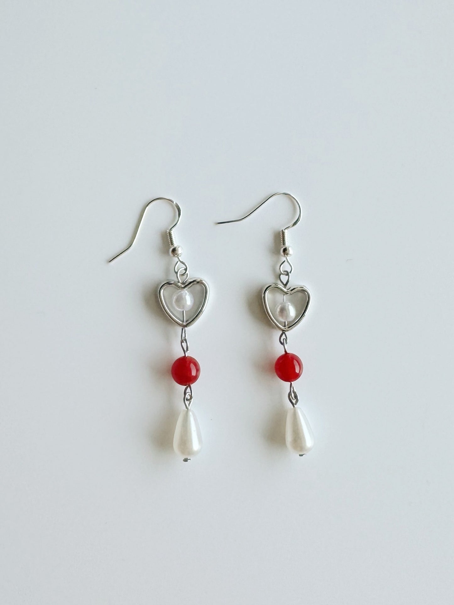 Heart Drop Earrings