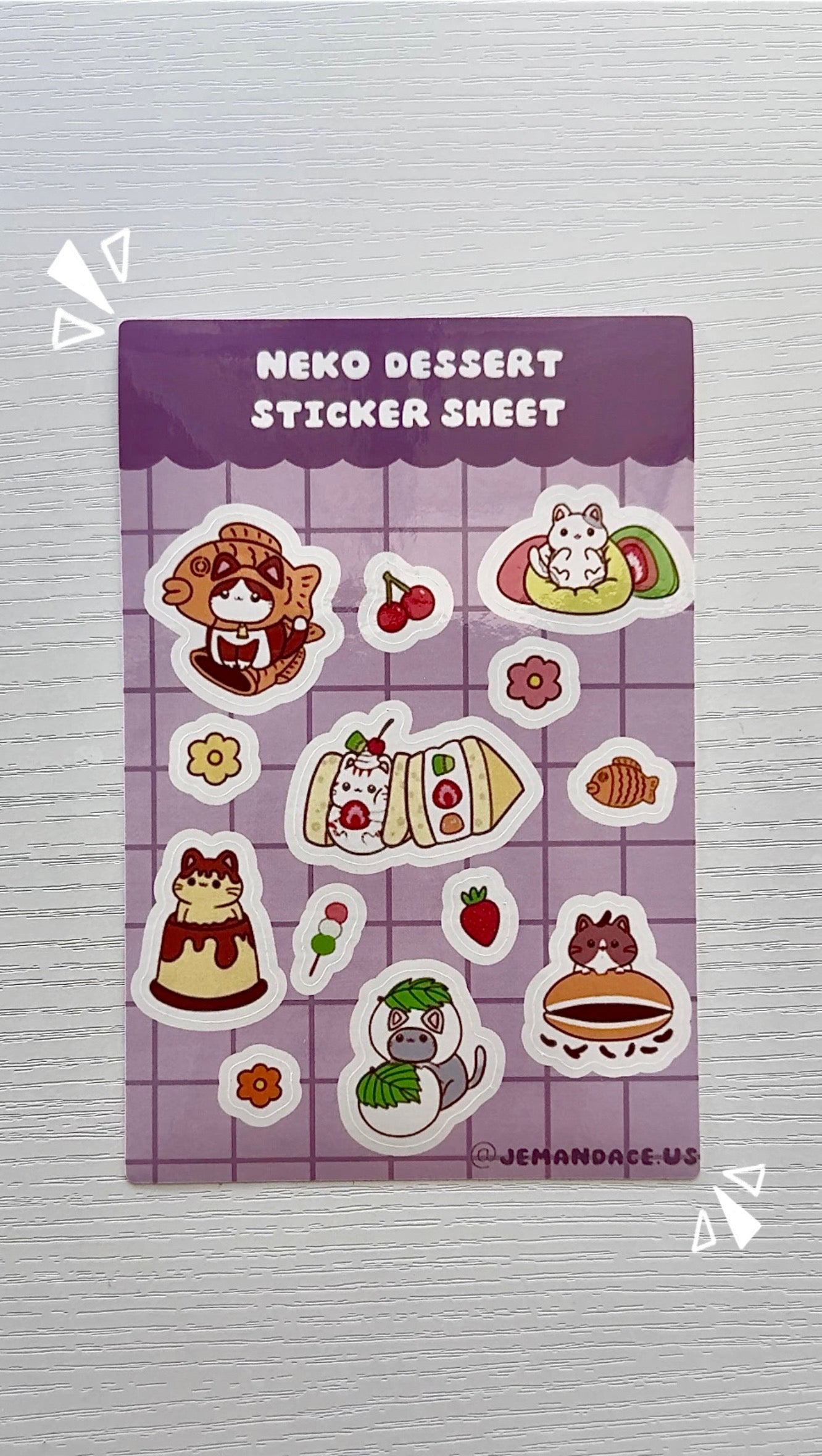 Neko Dessert Sticker sheet