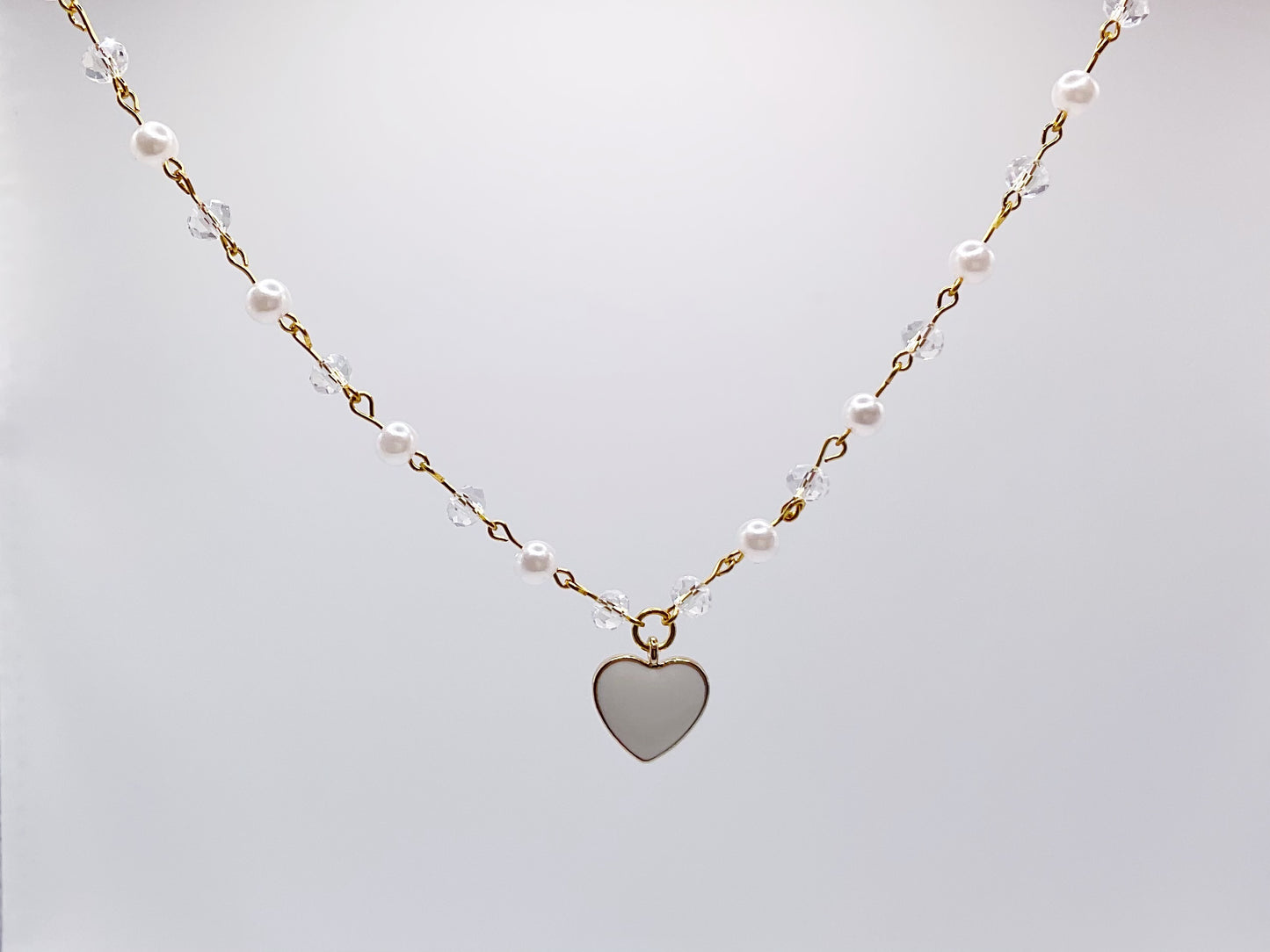 Pearl Heart Necklace
