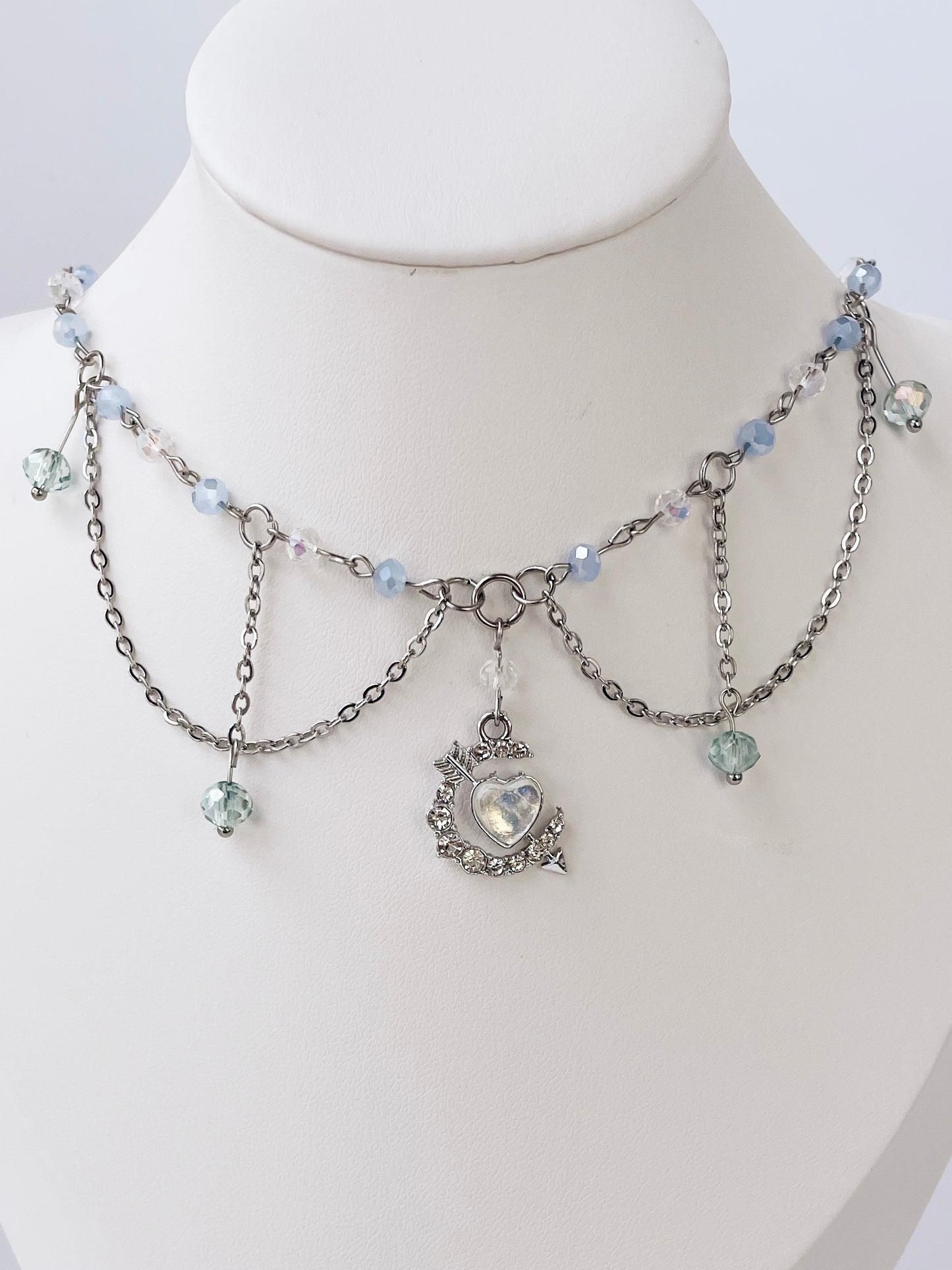 Frosty Blue Necklace