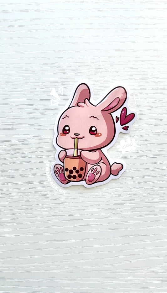 Boba Bunny Vinyl Sticker