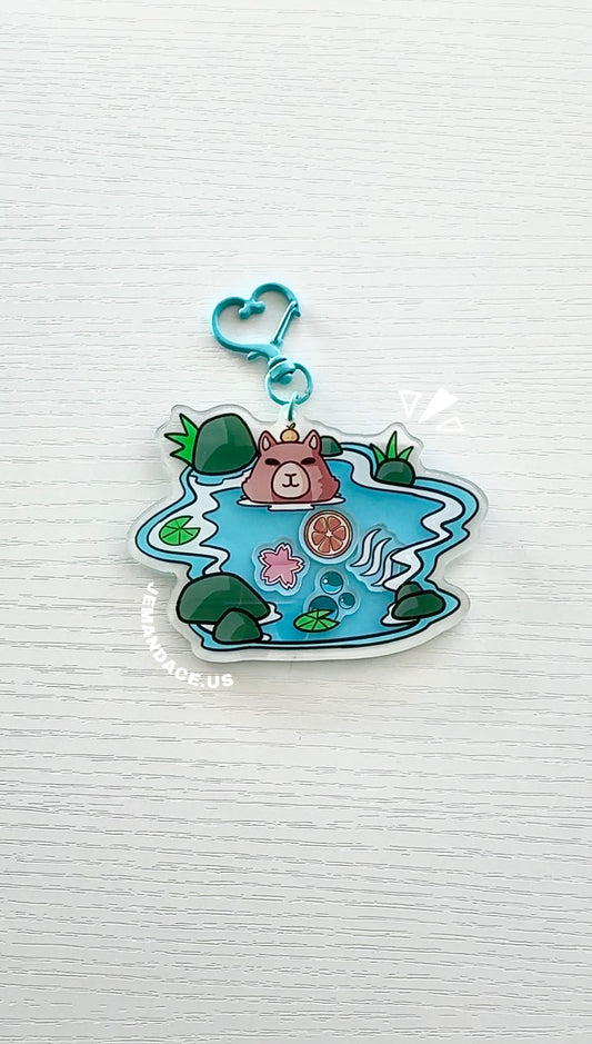 Capybara Shaker Charm