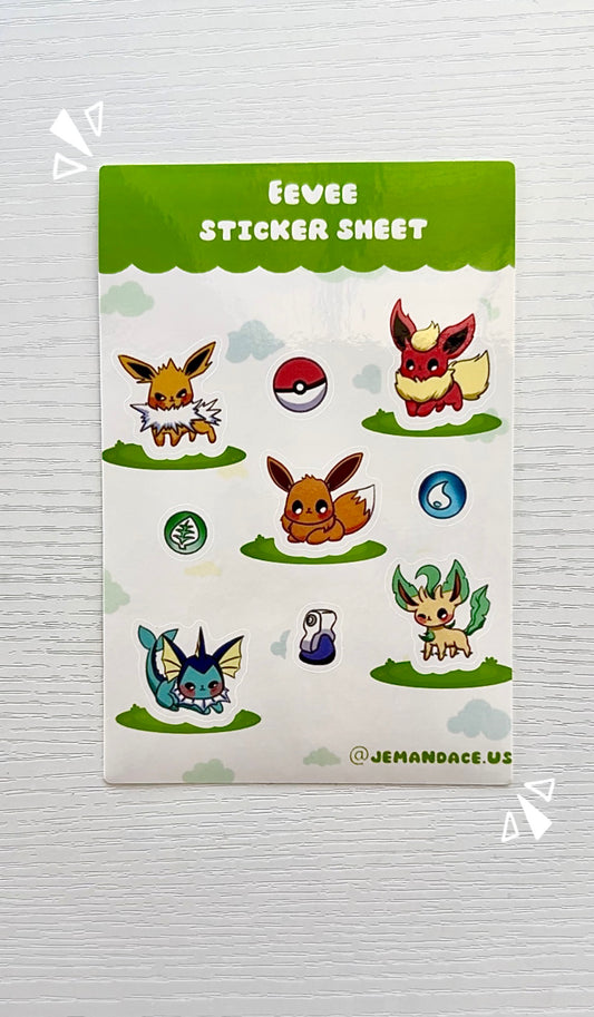Eevee Sticker Sheet