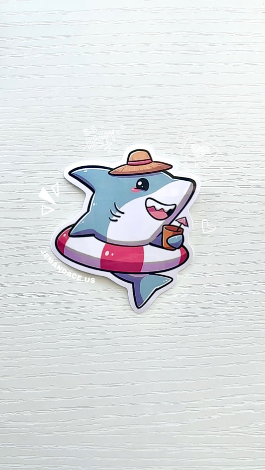 Pool Shark Vinyl Sticker