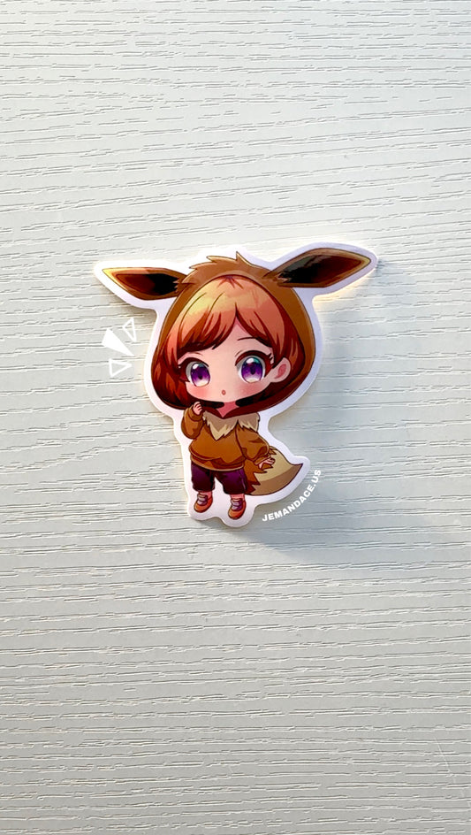 Eevee Chibi Vinyl Sticker