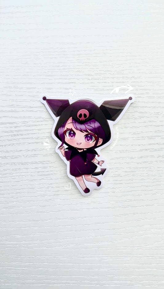 Kuromi Chibi Vinyl Sticker