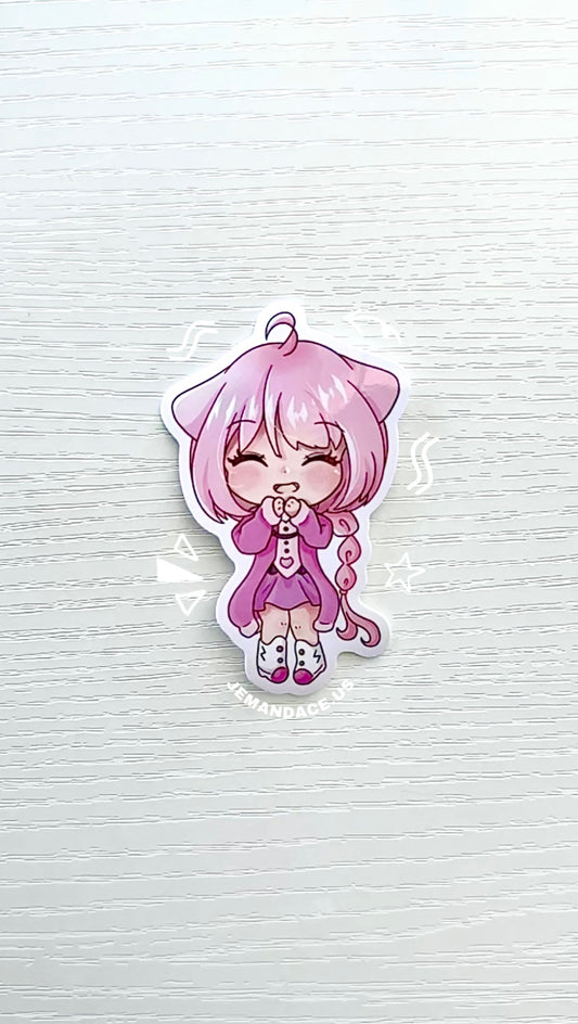 Mew Chibi Vinyl Sticker
