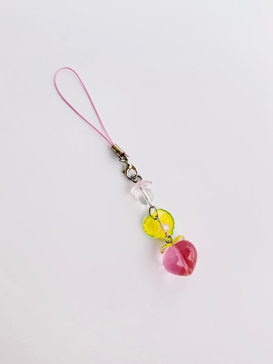 Peach Phone Charm