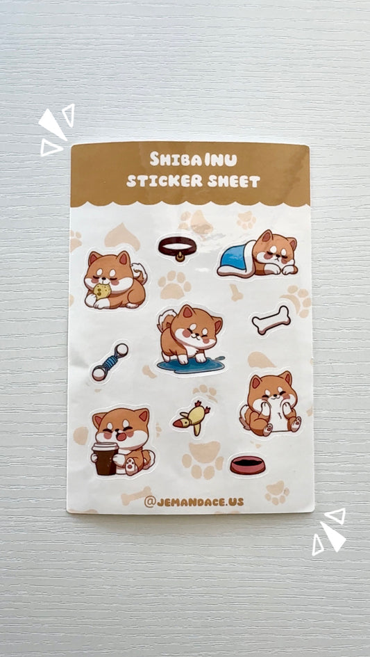 Shiba Inu Sticker Sheet