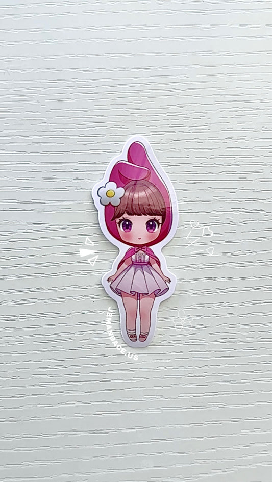 My Melody Chibi Vinyl Sticker